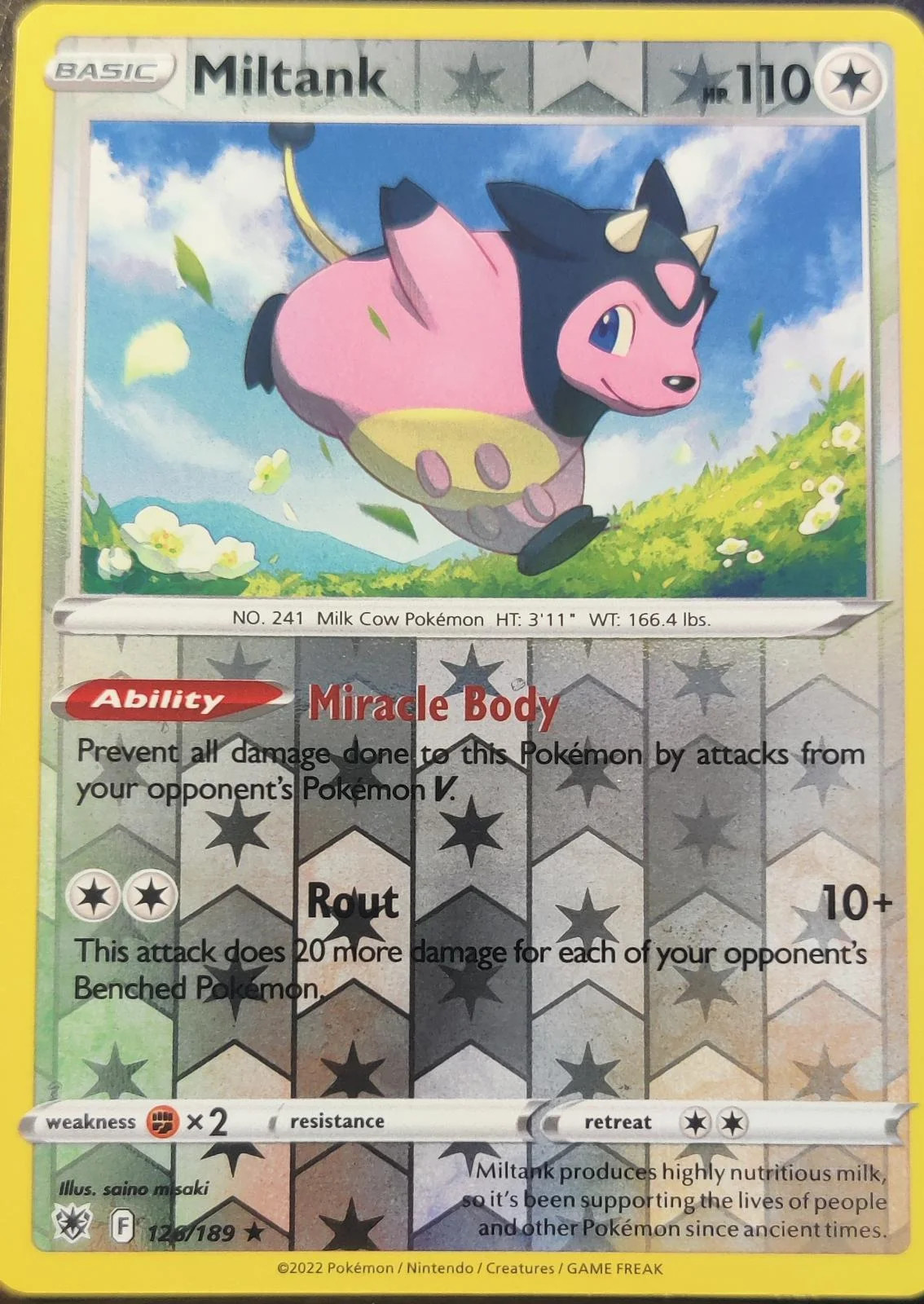 Miltank #126 — Estrelas Radiantes (Reverse Holo)