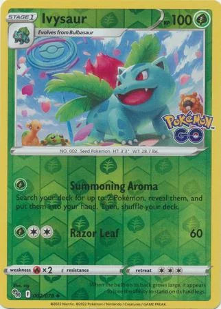 Ivysaur #002 — Pokémon GO (Reverse Holo)