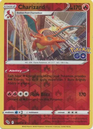 Charizard #010 — Pokémon GO (Reverse Holo)