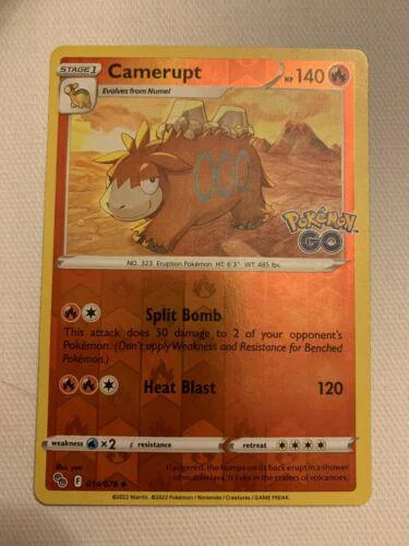 Camerupt #014 — Pokémon GO (Reverse Holo)