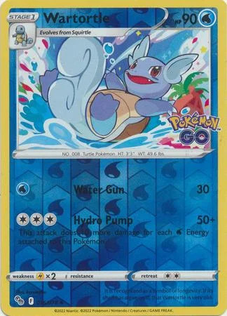 Wartortle #016 — Pokémon GO (Reverse Holo)