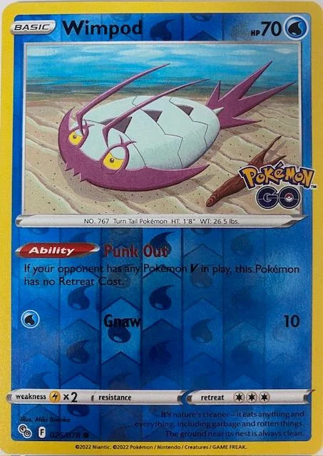 Wimpod #025 — Pokémon GO (Reverse Holo)