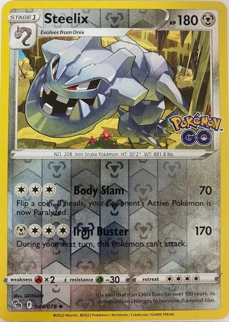 Steelix #044 — Pokémon GO (Reverse Holo)