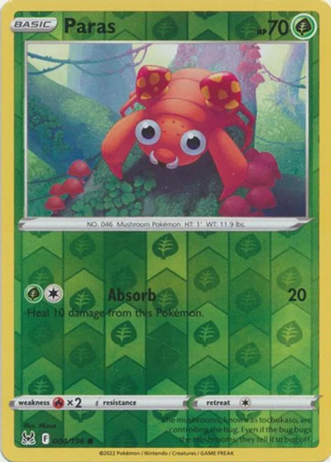 Paras #004 — Origine Perduta (Reverse Holo)