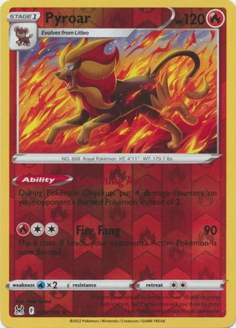 Pyroar #029 — Origine Perduta (Reverse Holo)