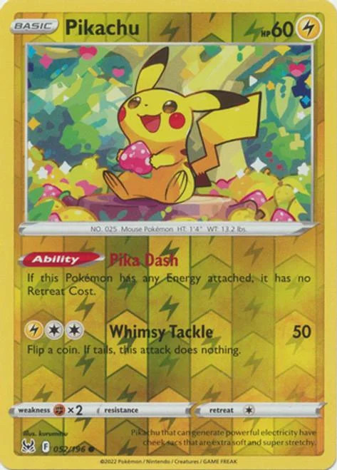 Pikachu #052 — Origine Perduta (Reverse Holo)