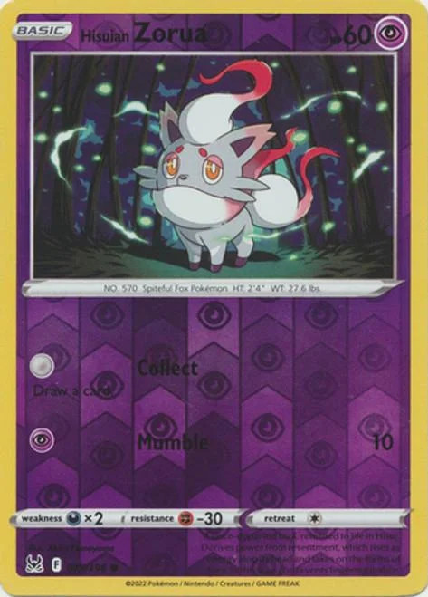 Zorua de Hisui #075 — Origem Perdida (Reverse Holo)