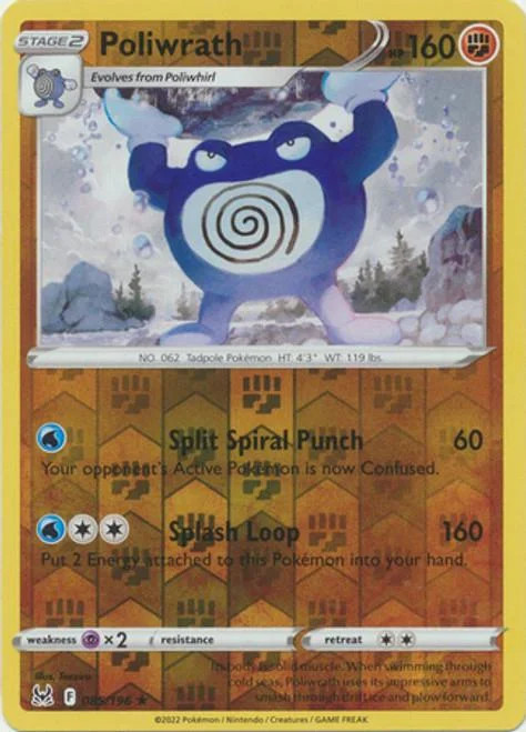 Poliwrath #085 — Origine Perduta (Reverse Holo)