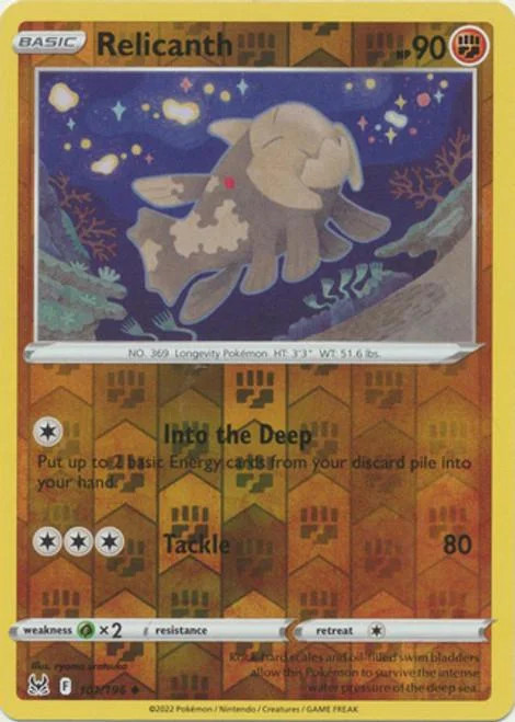 Relicanth #101 — Origem Perdida (Reverse Holo)