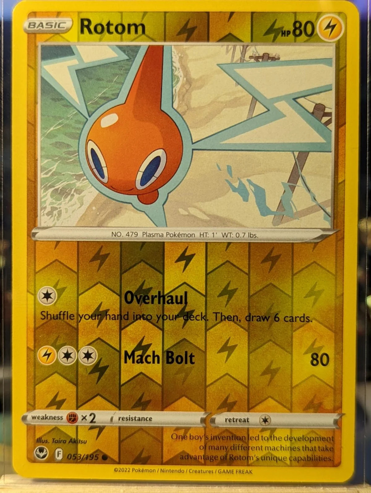 Rotom #053 — Tempestade Prateada (Reverse Holo)