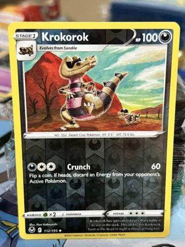 Krokorok #112 — Tempestad Plateada (Reverse Holo)