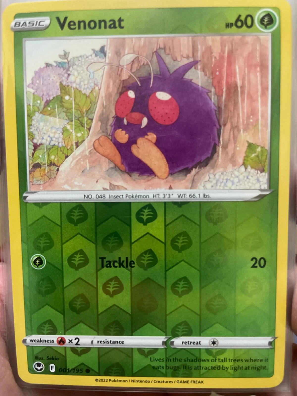 Venonat #001 — Tempestade Prateada (Reverse Holo)