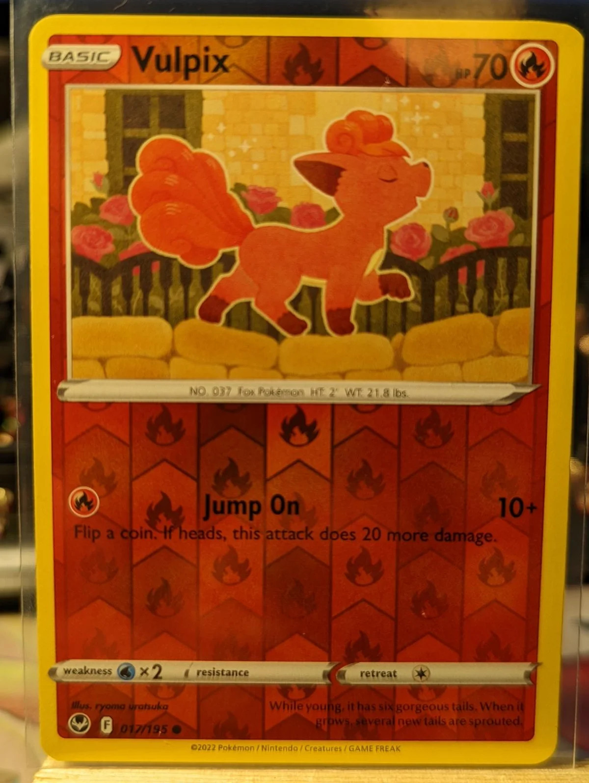 Vulpix #017 — Tempestade Prateada (Reverse Holo)