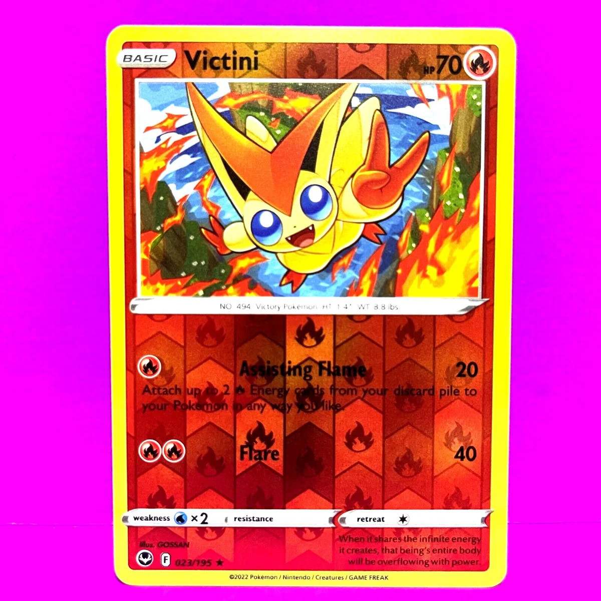 Victini #023 — Silver Tempest (Reverse Holo)