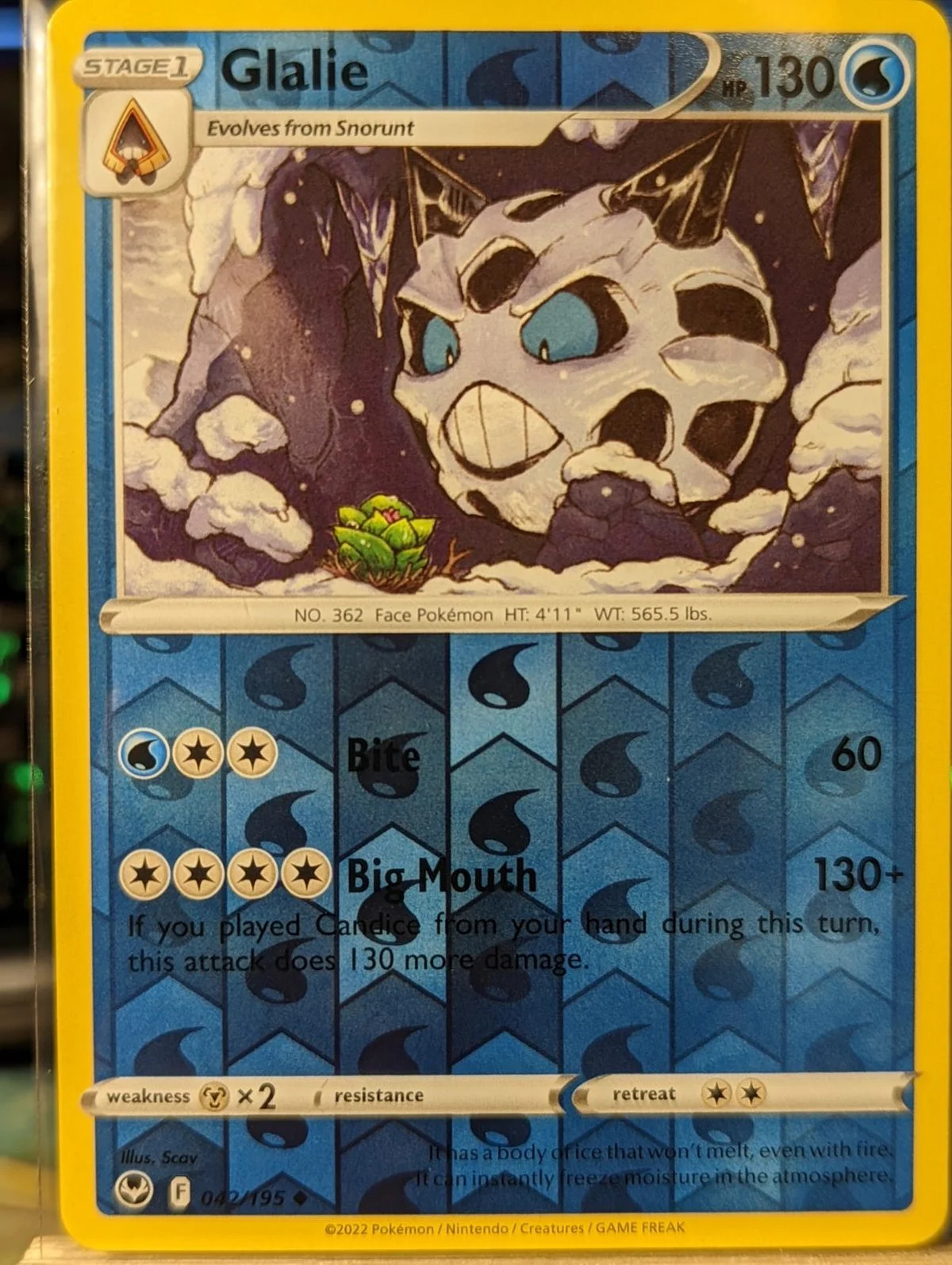 Glalie #042 — Tempestad Plateada (Reverse Holo)