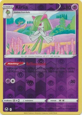 Kirlia #068 — Tempestade Prateada (Reverse Holo)