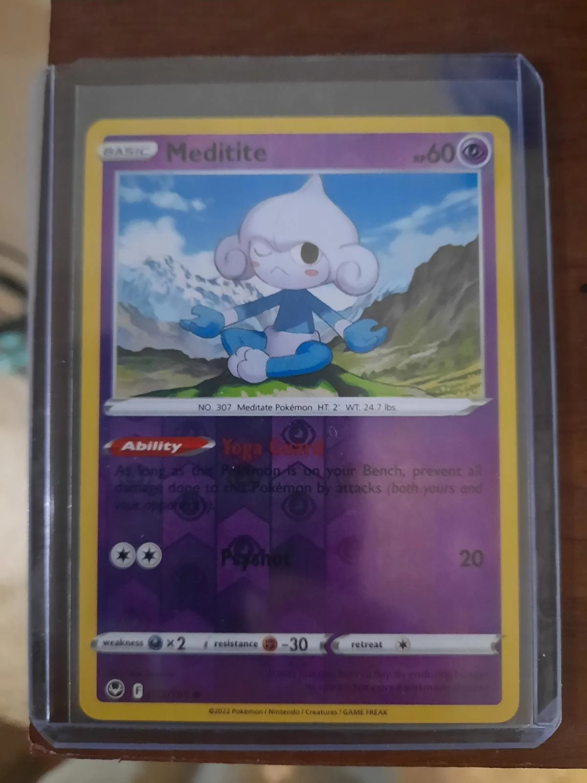 Meditite #072 — Silver Tempest (Reverse Holo)