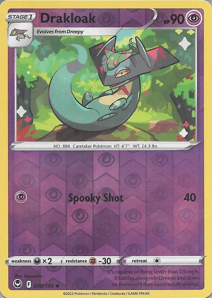 Drakloak #088 — Tempestad Plateada (Reverse Holo)