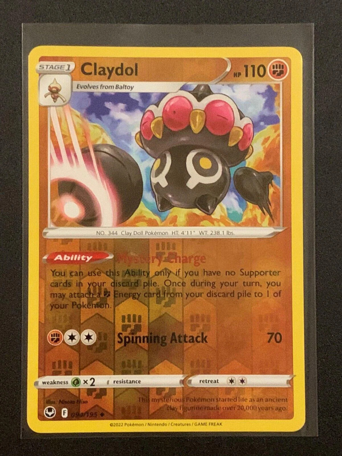 Claydol #094 — Tempestade Prateada (Reverse Holo)