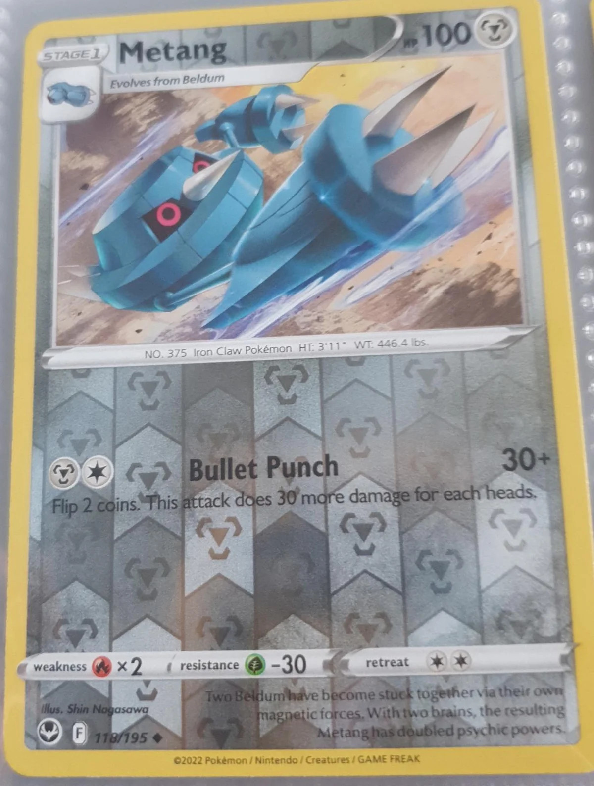 Metang #118 — Tempestad Plateada (Reverse Holo)