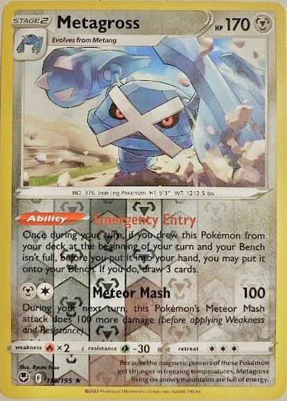 Metagross #119 — Tempestad Plateada (Reverse Holo)