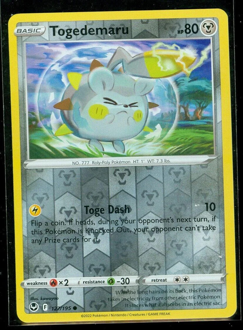 Togedemaru #127 — Tempestad Plateada (Reverse Holo)
