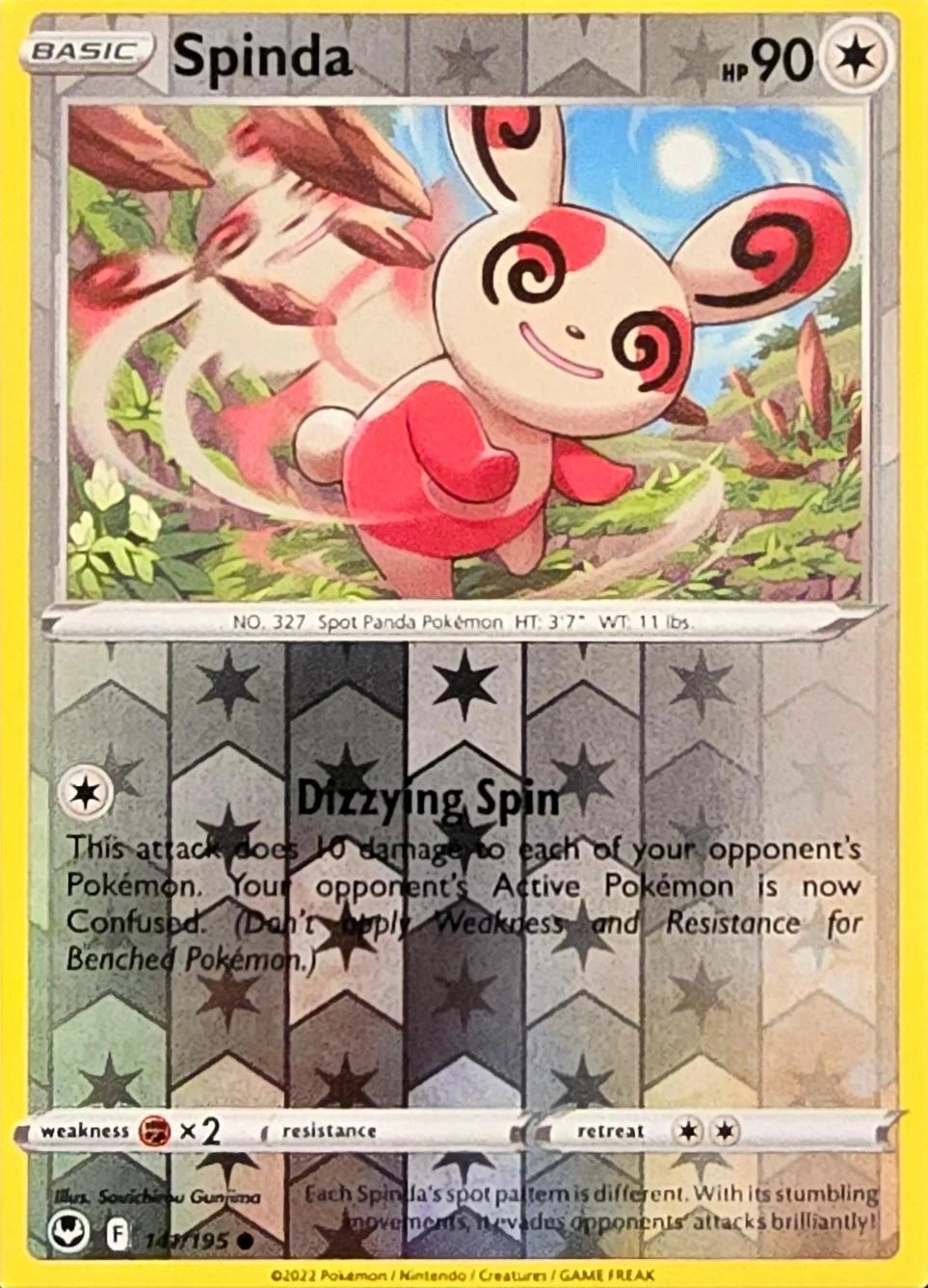 Spinda #141 — Tempestad Plateada (Reverse Holo)
