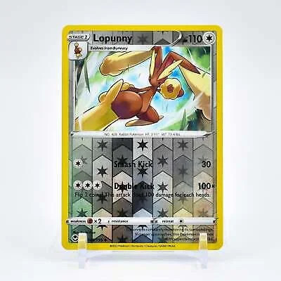 Lopunny #145 — Silver Tempest (Reverse Holo)