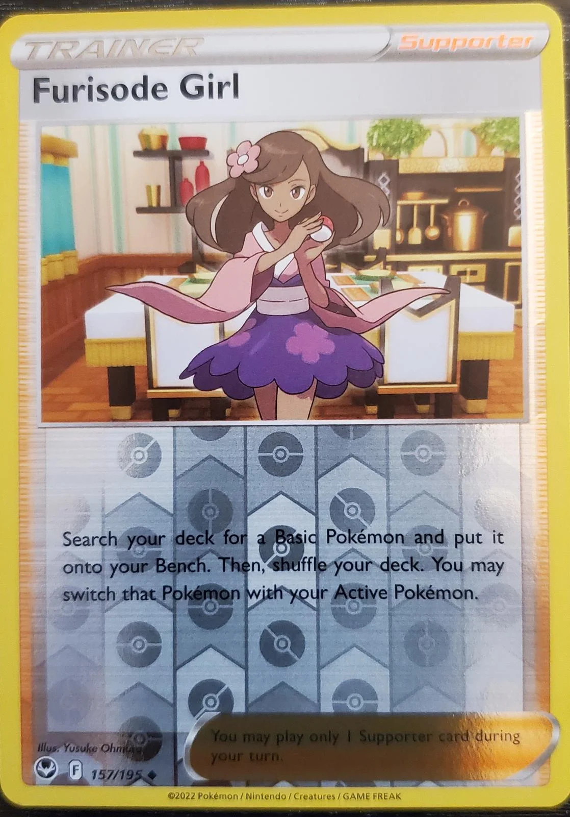 Ragazza in kimono #157 — Tempesta Argentata (Reverse Holo)