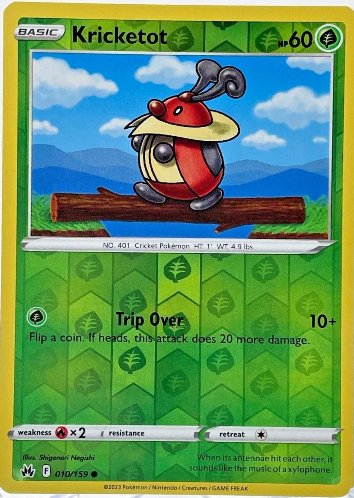 Kricketot #010 — Zenit Regale (Reverse Holo)