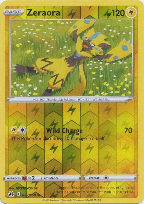 Zeraora #052 — Zenit der Könige (Reverse Holo)