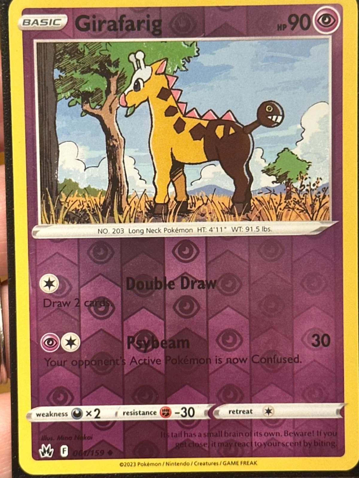 Girafarig #061 — Zenit Regale (Reverse Holo)
