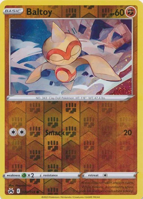 Baltoy #070 — Zenit Regale (Reverse Holo)