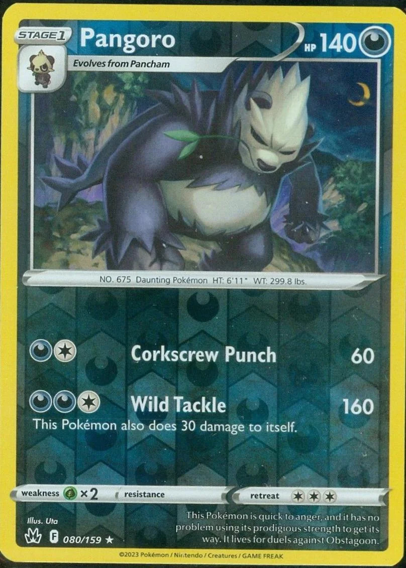 Pangoro #080 — Zenit Regale (Reverse Holo)