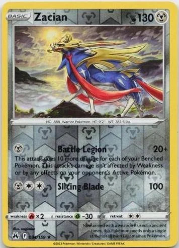 Zacian #094 — Zenit Regale (Reverse Holo)