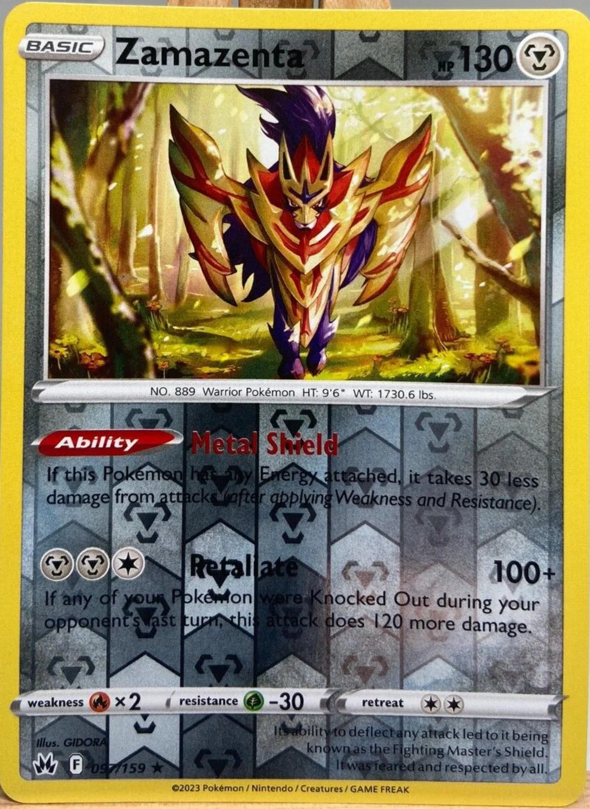 Zamazenta #097 — Zenit der Könige (Reverse Holo)