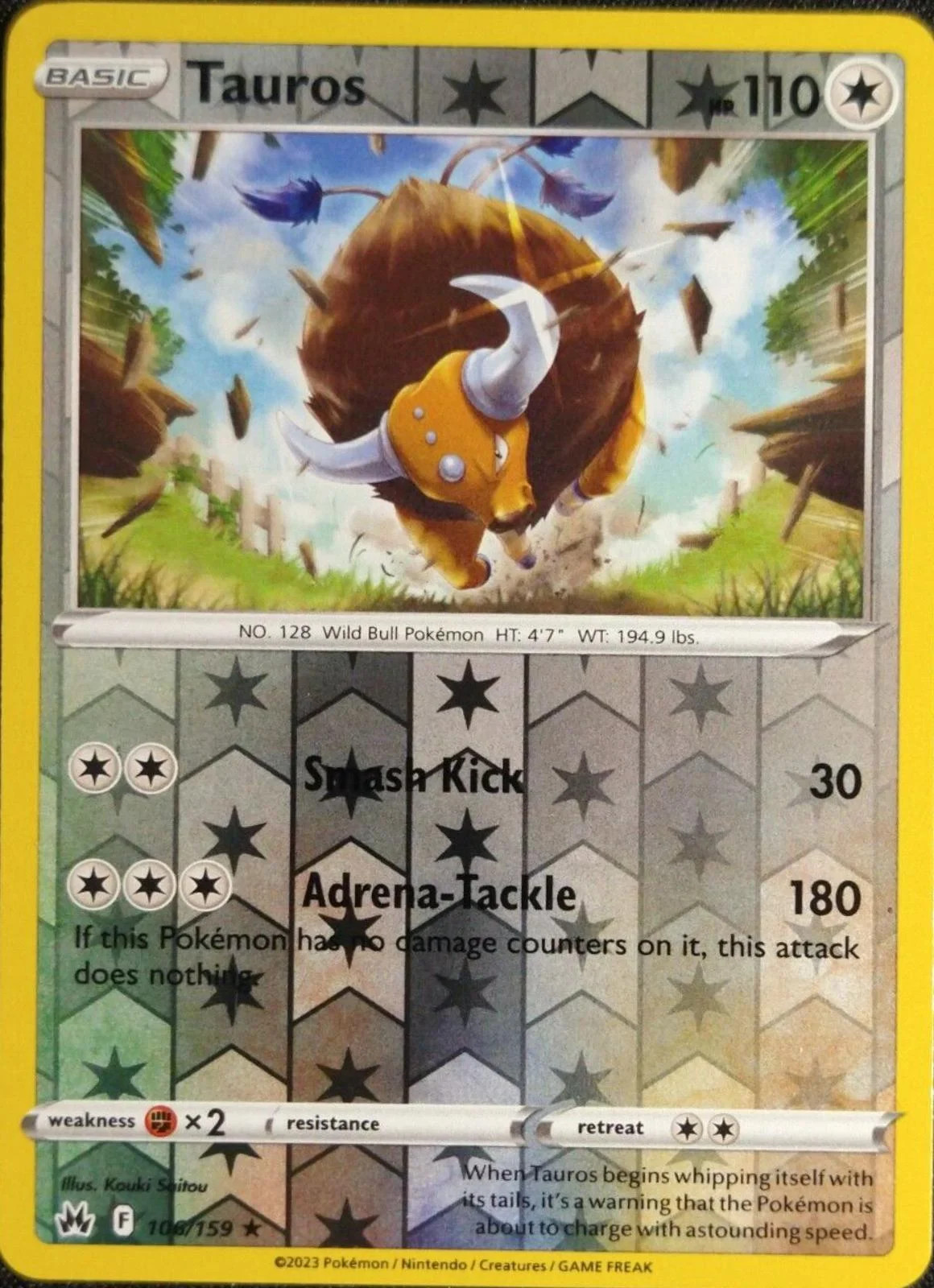 Tauros #106 — Realeza Absoluta (Reverse Holo)