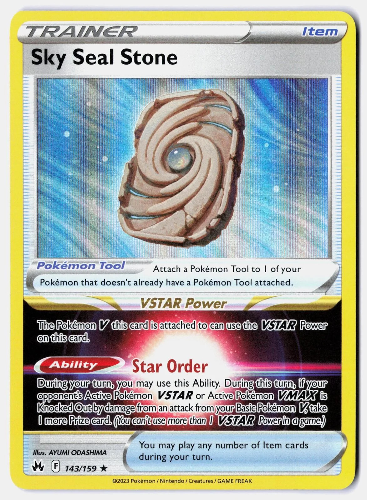 Luft-Siegelstein #143 — Zenit der Könige (Reverse Holo)