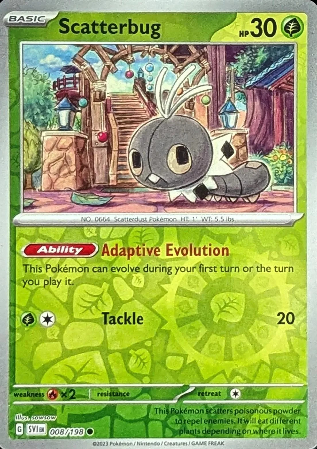 Scatterbug #008 — Scarlatto e Violetto (Reverse Holo)