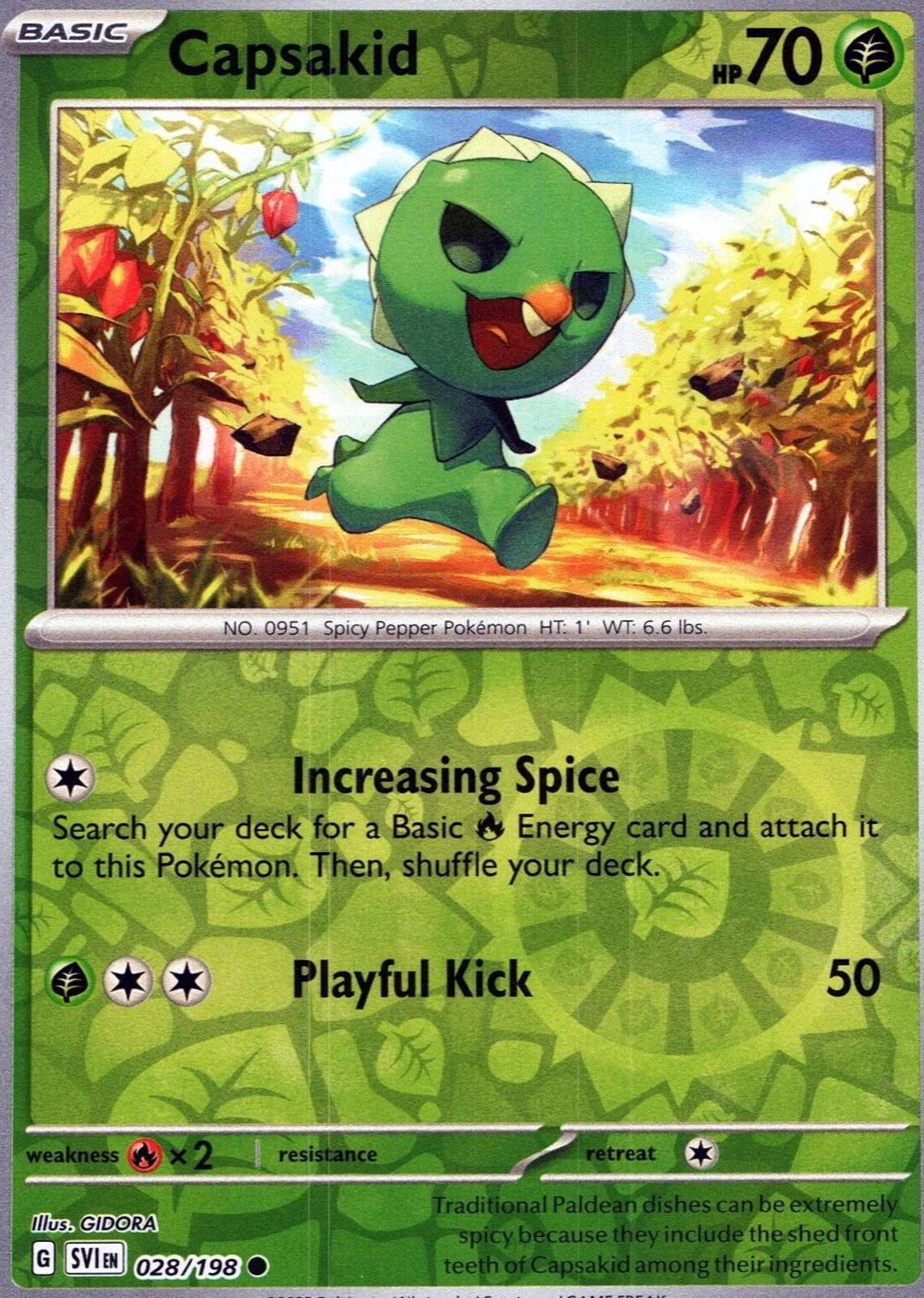 Capsakid #028 — Scarlatto e Violetto (Reverse Holo)