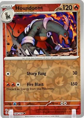 Houndoom #034 — Escarlate e Violeta (Reverse Holo)