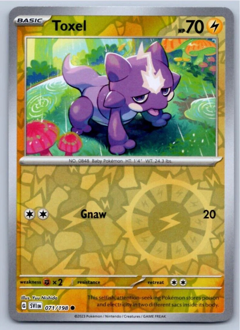 Toxel #071 — Escarlate e Violeta (Reverse Holo)