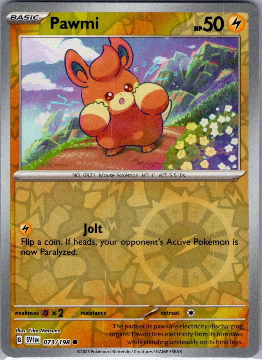 Pawmi #073 — Escarlate e Violeta (Reverse Holo)