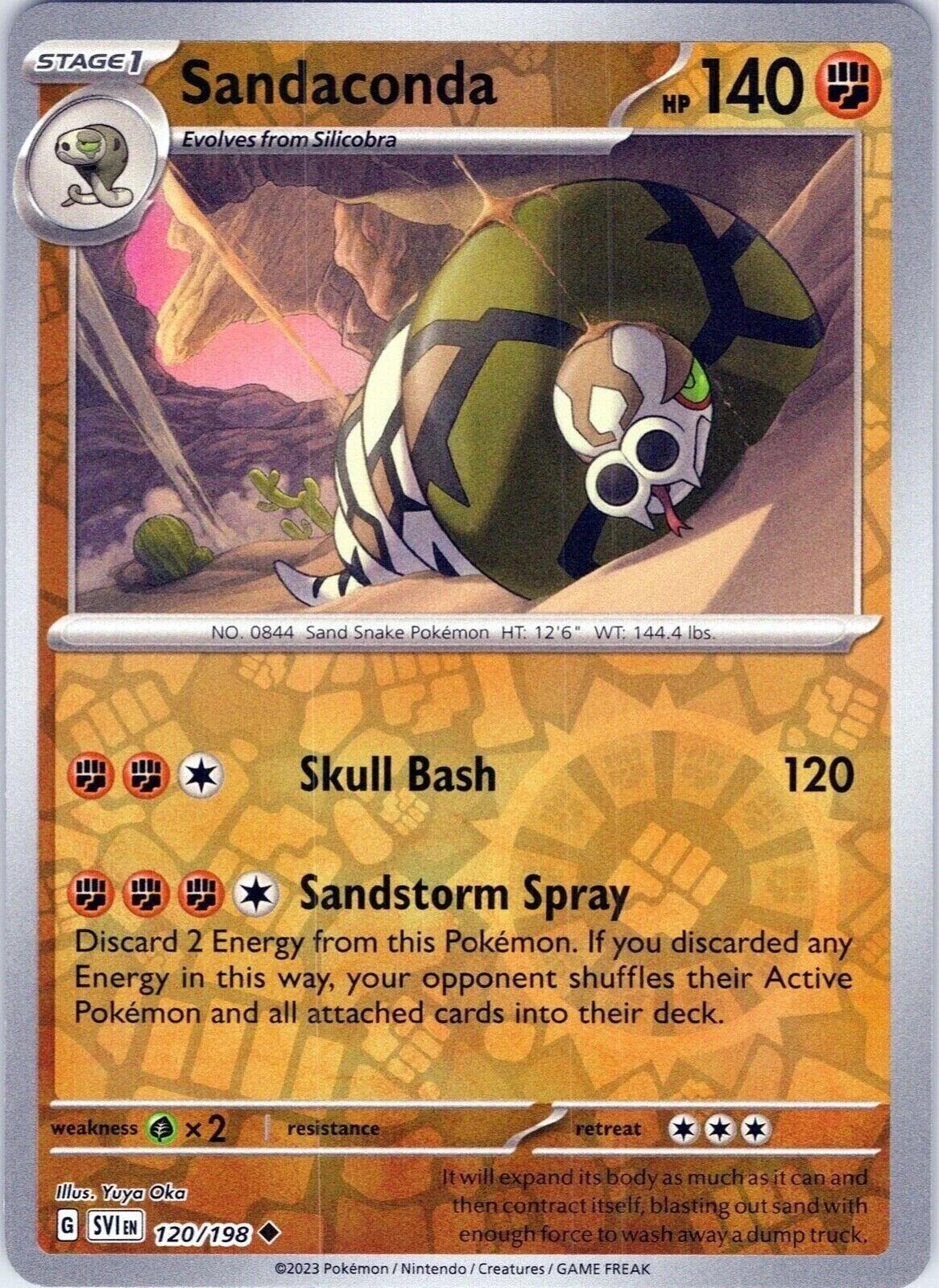 Sandaconda #120 — Scarlatto e Violetto (Reverse Holo)