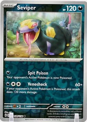 Seviper #128 — Scarlatto e Violetto (Reverse Holo)