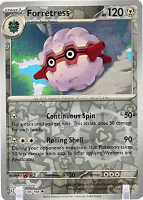 Forretress #139 — Escarlata y Púrpura (Reverse Holo)