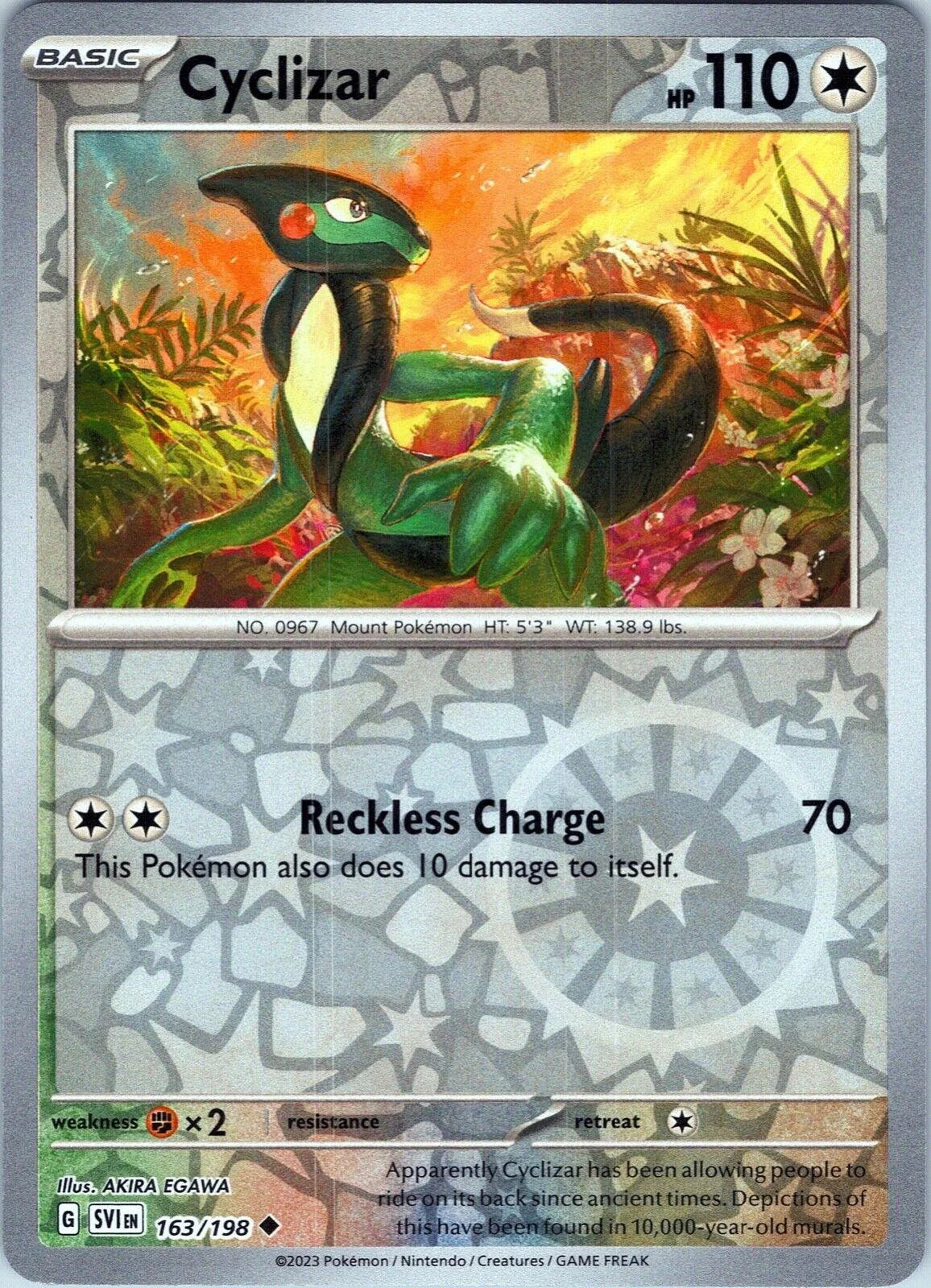 Cyclizar #163 — Escarlate e Violeta (Reverse Holo)