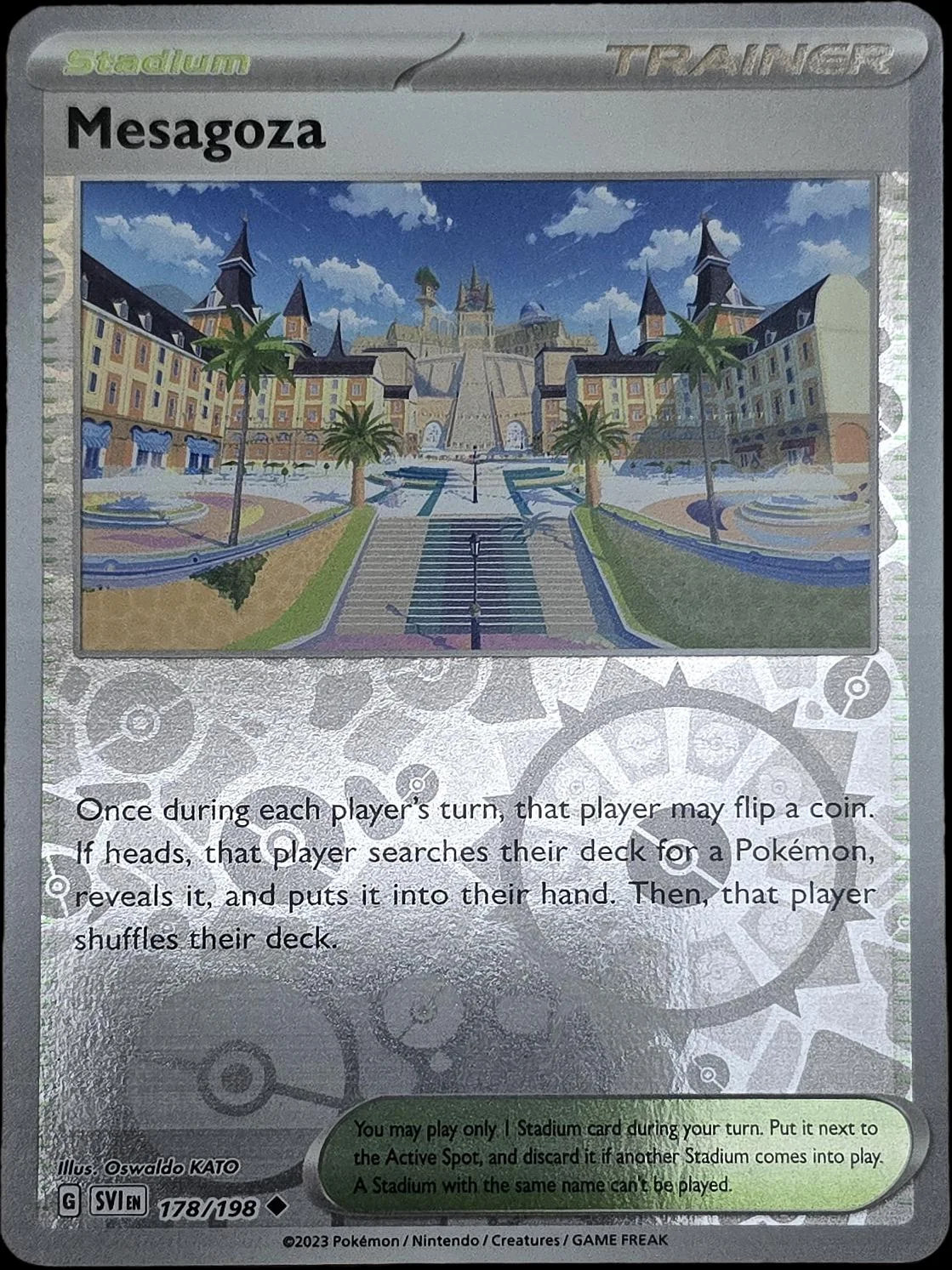 Mesalona City #178 — Karmesin & Purpur (Reverse Holo)