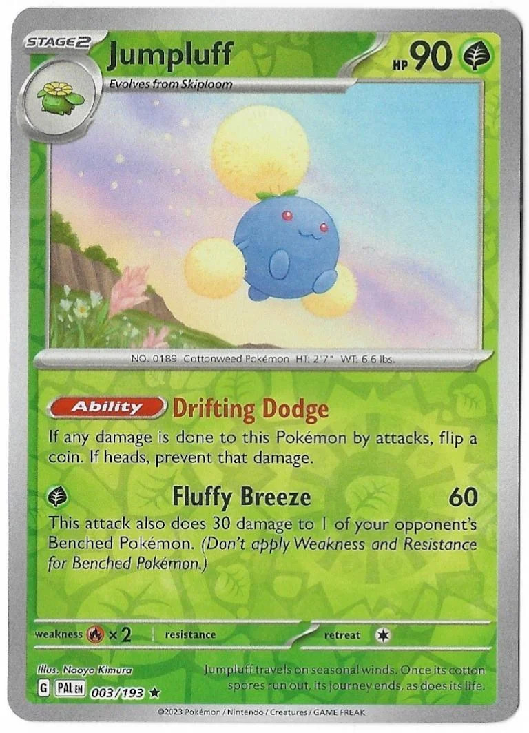 Jumpluff #003 — Evoluções em Paldea (Reverse Holo)