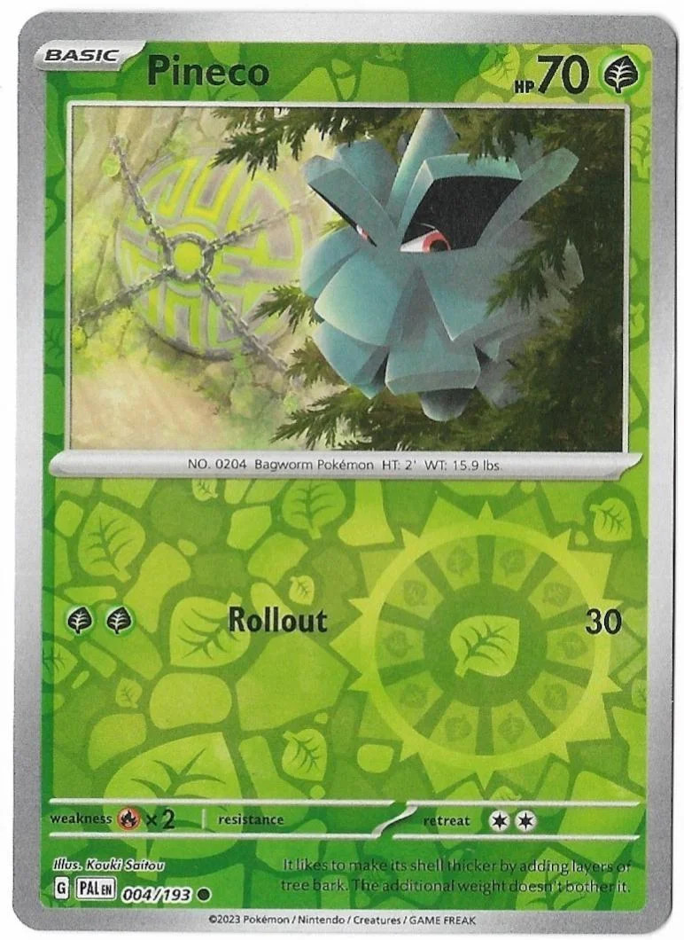 Pineco #004 — Evoluzioni a Paldea (Reverse Holo)
